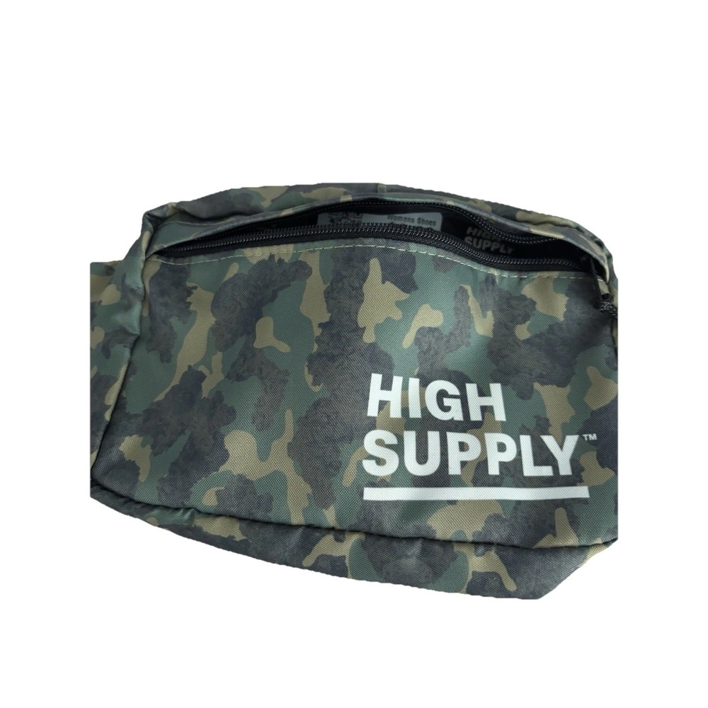 HIGH‎ SUPPLY 420 Camo Belt Bag Wear Over Shoulder green Unisex Excellent